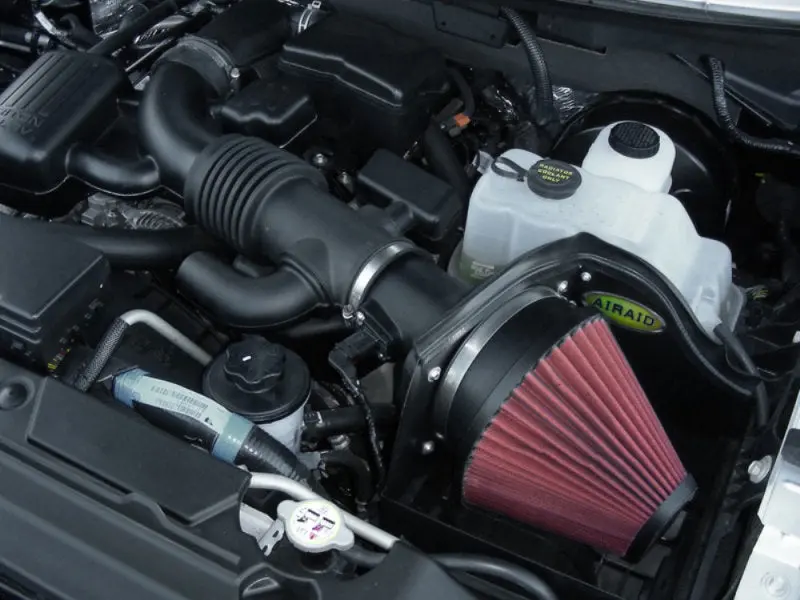 Airaid 08-10 Ford F-250/350 5.4L V8/6.8L V10 Cad Intake System W/O Tube (Oiled / Red Media) 2