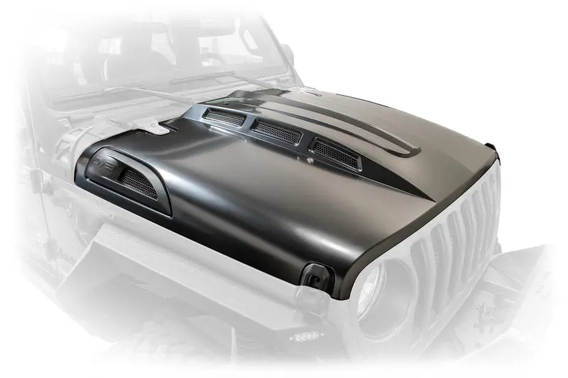 Dv8 Offroad 18+ Jeep Jl Heat Dispersion Hood - Primer Black 2