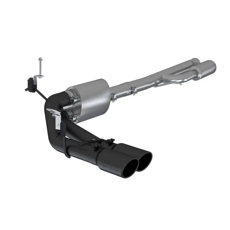Mbrp 2019+ Chevrolet Silverado 1500 4.5L/5.3L Pre-Axle Dual Side Exite W/ 4In Od Tip- Black Coated 1