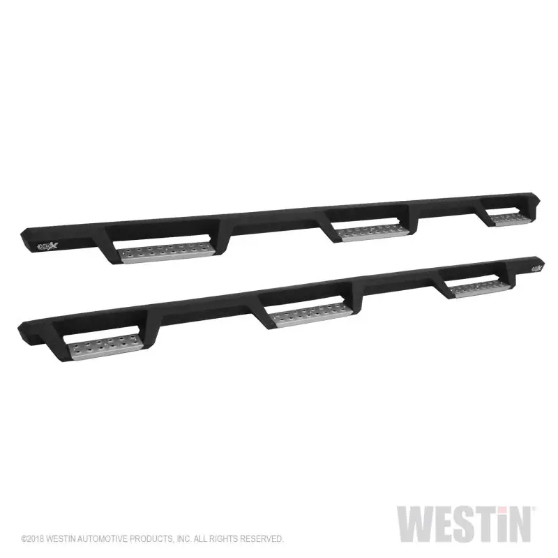 Westin/Hdx 99-16 Ford F-250/350 Crew Cab (6.75Ft Bed) Stainless Drop Nerf Step Bars - Textured Black 1