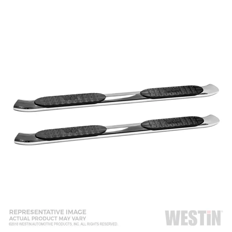 Westin 2019 Chevrolet Silverado/Sierra 1500 Crew Cab Non Ld Pro Traxx 5 Oval Nerf Step Bars - Ss 1