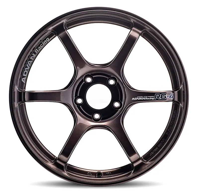 Advan Rg-4 18X8.5 +44 5-114.3 Racing Copper Bronze Wheel 1