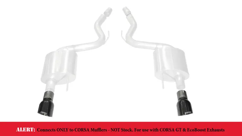 Corsa 15-17 Ford Mustang Gt 3.0In Inlet / 4.5In Outlet Black Pvd Tip Kit (For Corsa Exhaust Only) 1