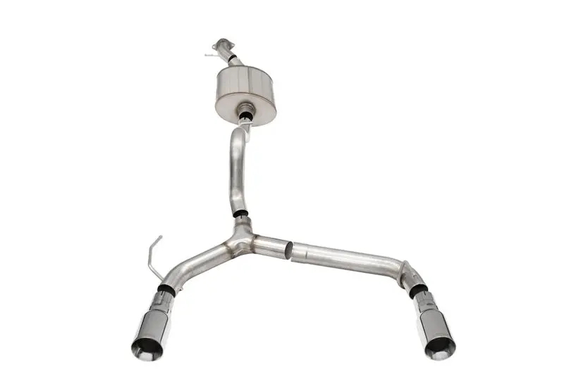 Corsa 21-22 Ford Bronco 2.7L 2-Door 2.75In Cat-Back Dual Rear Exhaust W/4In Straight-Cut Polish Tips 1