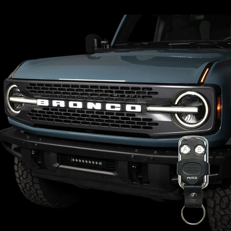 Putco 22-24 Ford Bronco Luminix Drl Led Light Hood Limb Riser (Factory Hood Side Hinge Replacments) 2