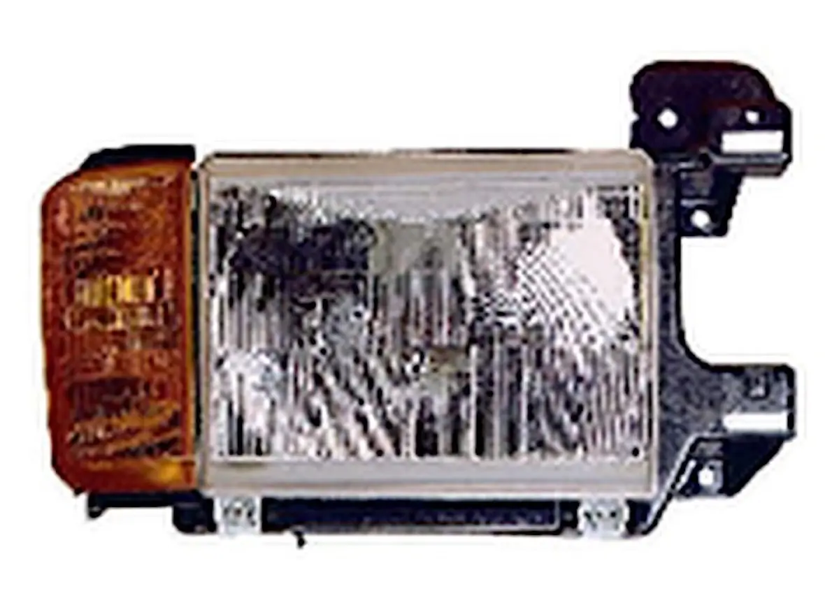 Right Headlamp Assembly With Parking Lamp Without Chrome/Black Trim; Bronco 87-91 1