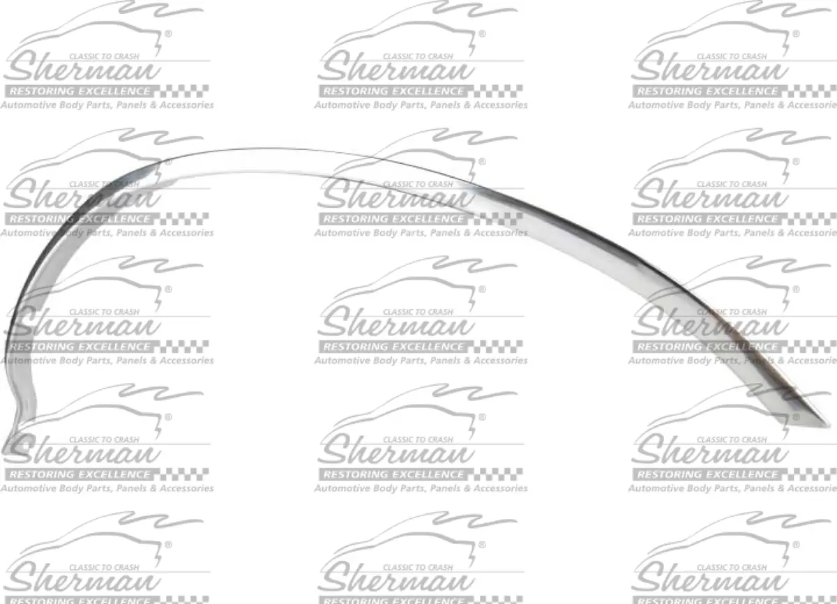 Right Front Wheel Well Molding, Chrome; Bronco 87-96 1