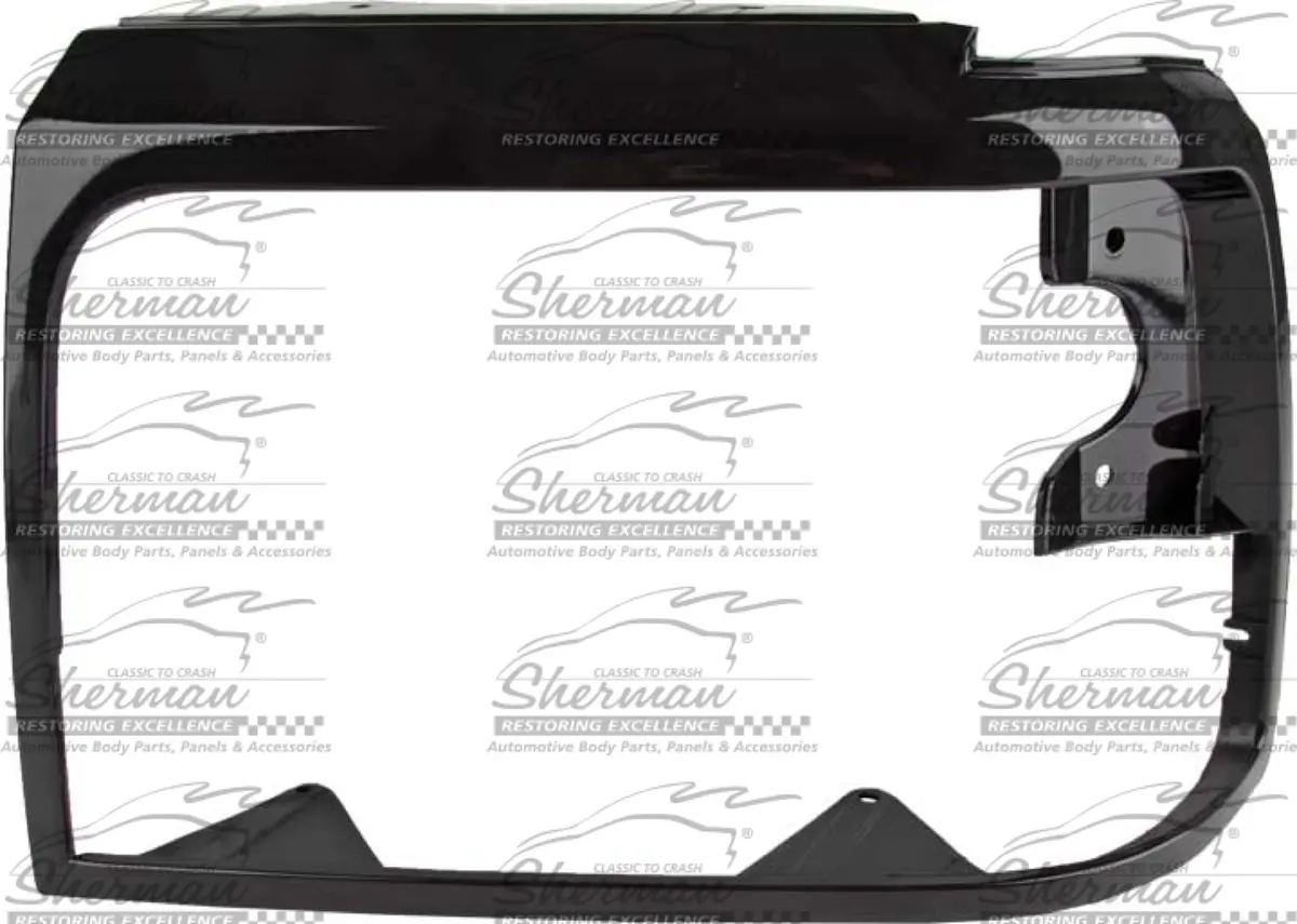Left Headlamp Door, Black; Bronco 92-96 1