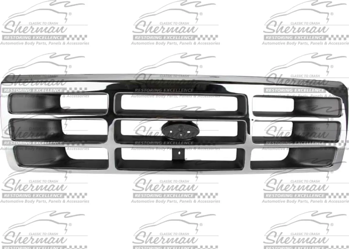 Grille, Chrome/Charcoal/Gray; Bronco 92-96 1