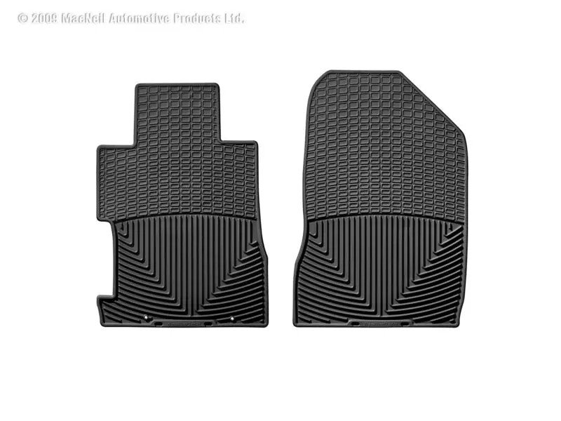 Weathertech 06-11 Honda Civic Coupe / Si Coupe Front Rubber Mats - Black 2