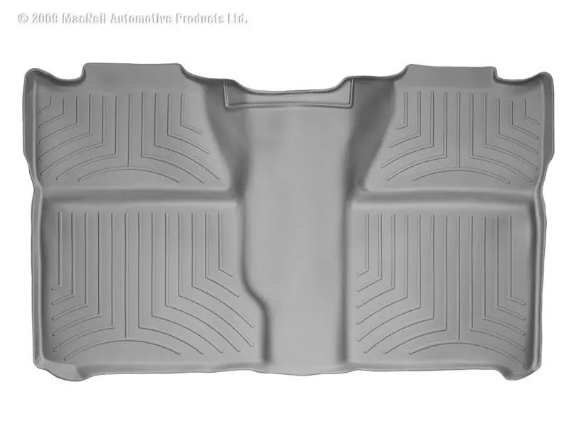 Weathertech 07-13 Chevrolet Silverado (Excl. Hybrid) Crew Cab Rear Floorliner - Grey 2