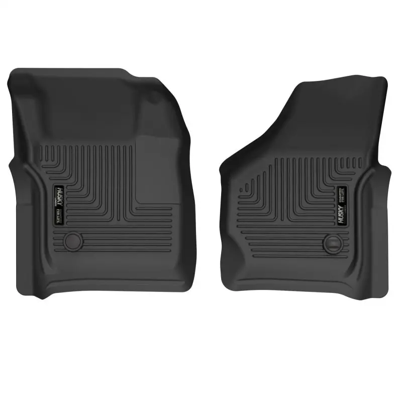 Husky Liners 99-07 Ford F-250 Super Duty Crew Cab X-Act Contour Front Floor Liners (Black) 1