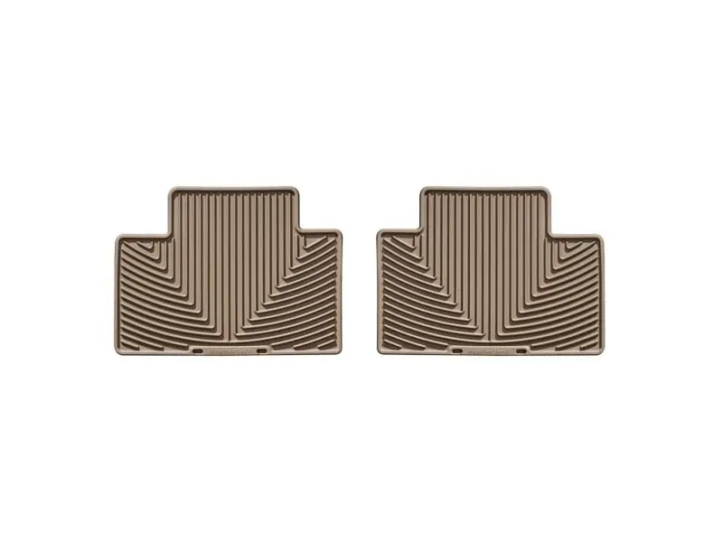 Weathertech 05-13 Toyota Tacoma Crew Cab Rear Rubber Mats - Tan 1