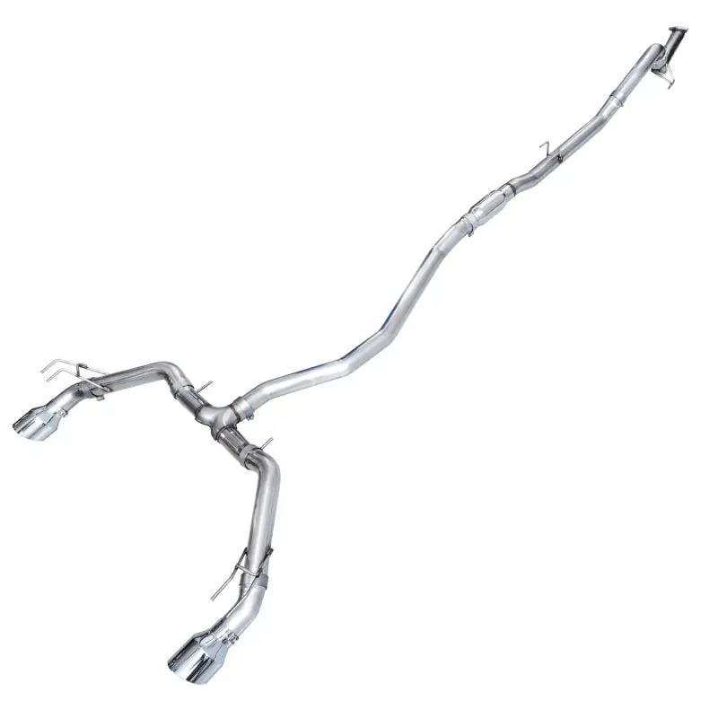 Awe Tuning 22+ Honda Civic Si/Acura Integra Track Edition Catback Exhaust - Dual Chrome Silver Tips 1