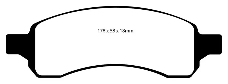 Ebc 07+ Buick Enclave 3.6 Yellowstuff Front Brake Pads 2