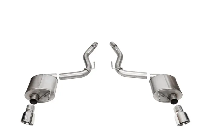 Corsa 2024 Ford Mustang Gt Touring Axle-Back Dual Rear Exit With 4.5In Pro Series Polished Tips 1