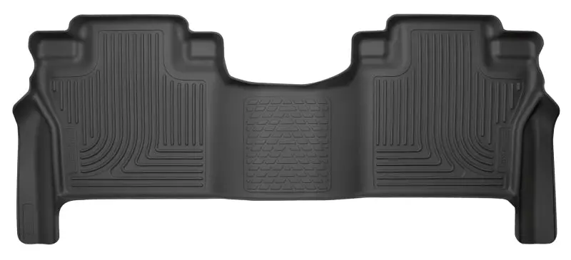 Husky Liners 2016 Nissan Titan Xd Crew Cab Weatherbeater 2Nd Row Black Floor Liners 1