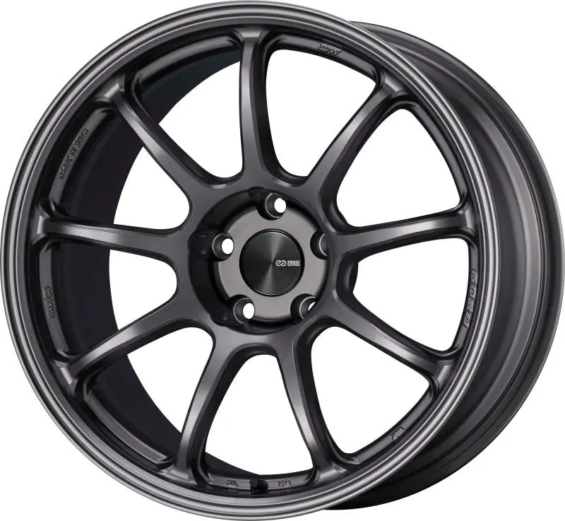 Enkei Pf09 18X9 5X100 42Mm Offset 75Mm Bore Dark Silver Wheel 1