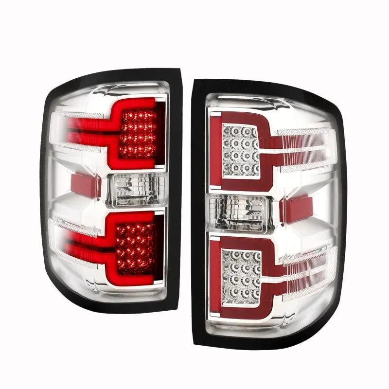Anzo 2014-2018 Chevy Silverado 1500 Led Taillights Chrome 1