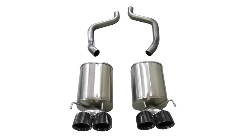 Corsa 05-08 Chevrolet Corvette (C6) 6.0L/6.2L Black Xtreme Axle-Back Exhaust W/4.5In Tips 1