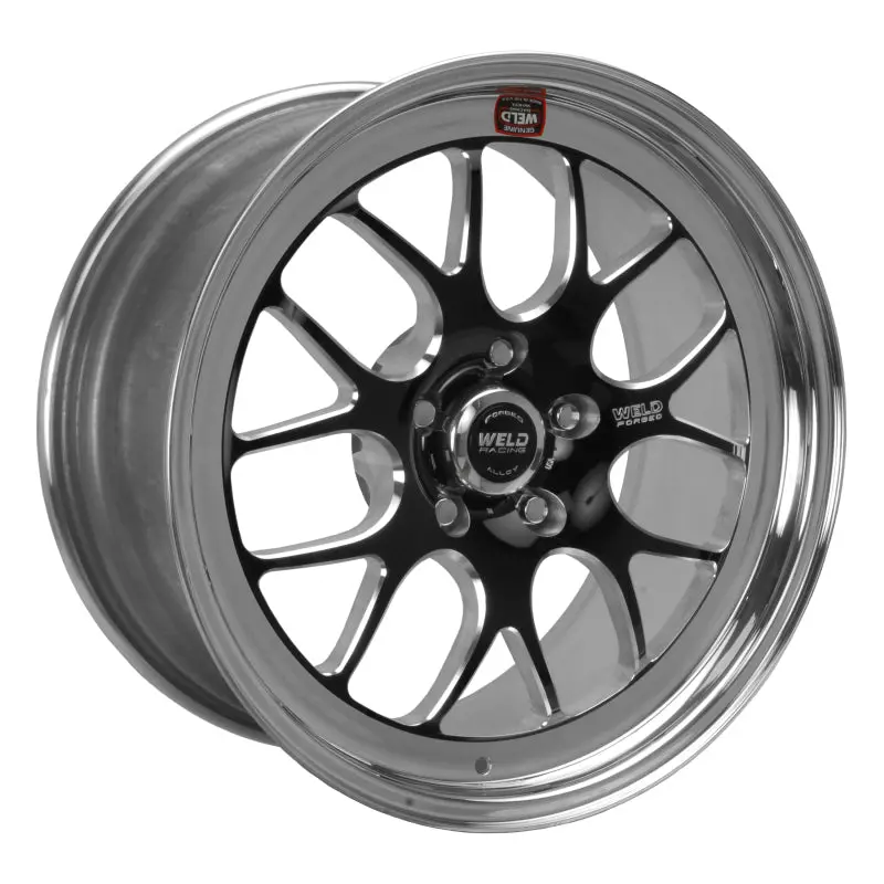 Weld S77 18X5 / 5X4.5 Bp / 2.1In. Bs Black Wheel (High Pad) - Non-Beadlock 1