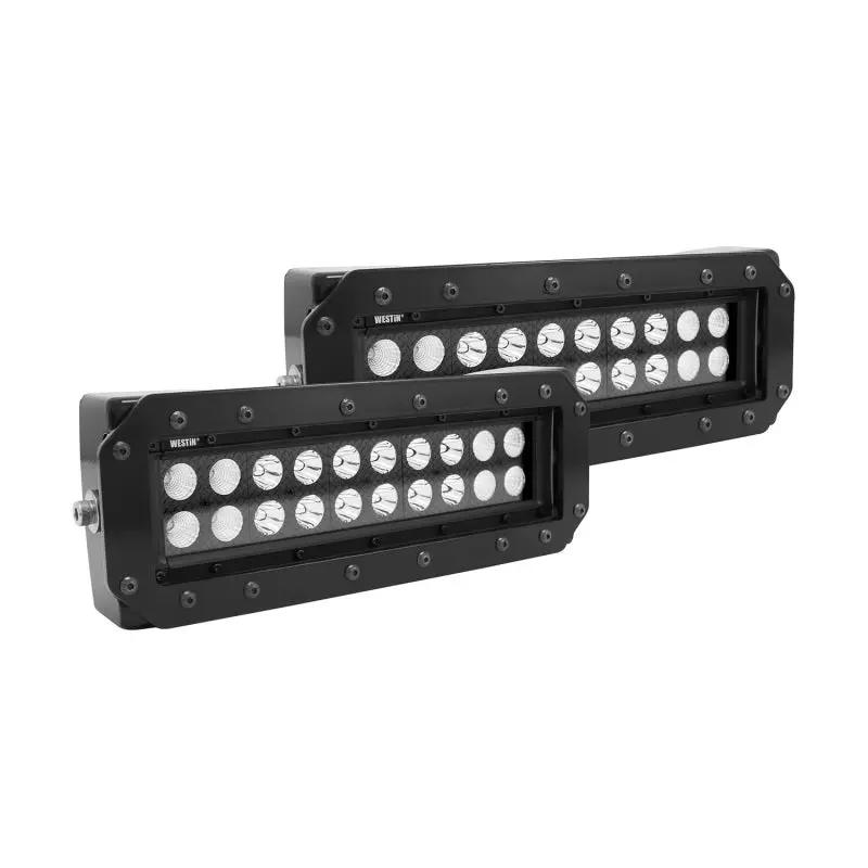 Westin Hdx Flush Mount B-Force Led Light Kit (Set Of 2) W/Wiring Harness - Black 1