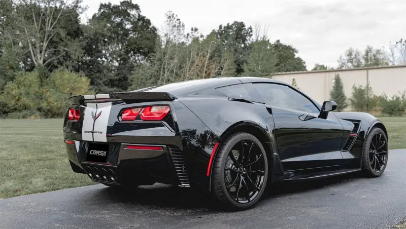 Corsa 2014-2019 Chevrolet Corvette C7 6.2L 2.75In Xtreme Valve-Back W/ Dual Npp & Quad Black Tips 2