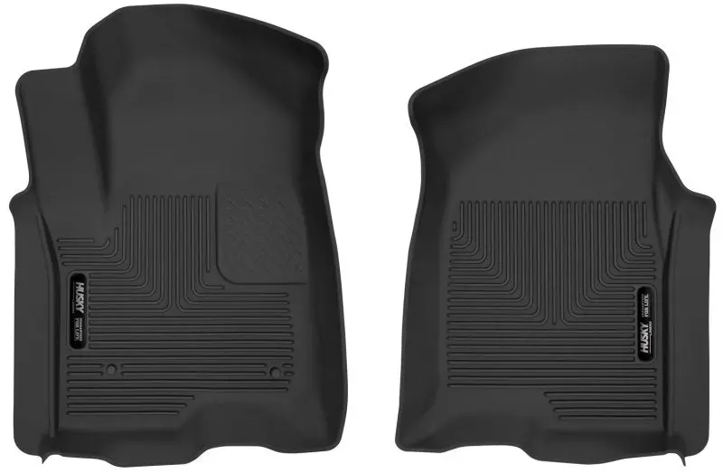Husky Liners 2019 Chevy Silverado 1500 Crew Cab X-Act Contour Front Black Floor Liners 1