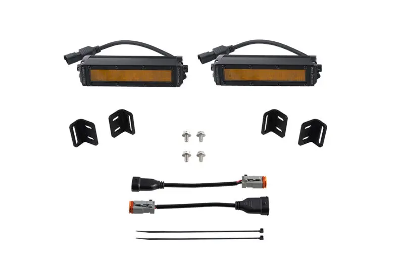 Diode Dynamics 2022 Toyota Tundra Ss6 Led Fog Light Kit - Amber Wide 1