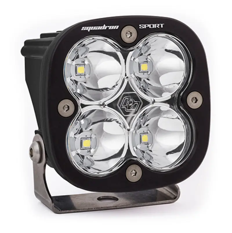 Baja Designs Squadron Sport Spot Pattern Black Led Light Pod - Clear 1