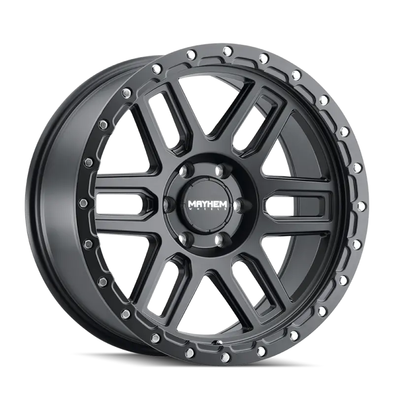 Mayhem 8304 Delta 17X9 / 5X127 Bp / -12Mm Offset / 78.1Mm Hub Matte Black Wheel 1