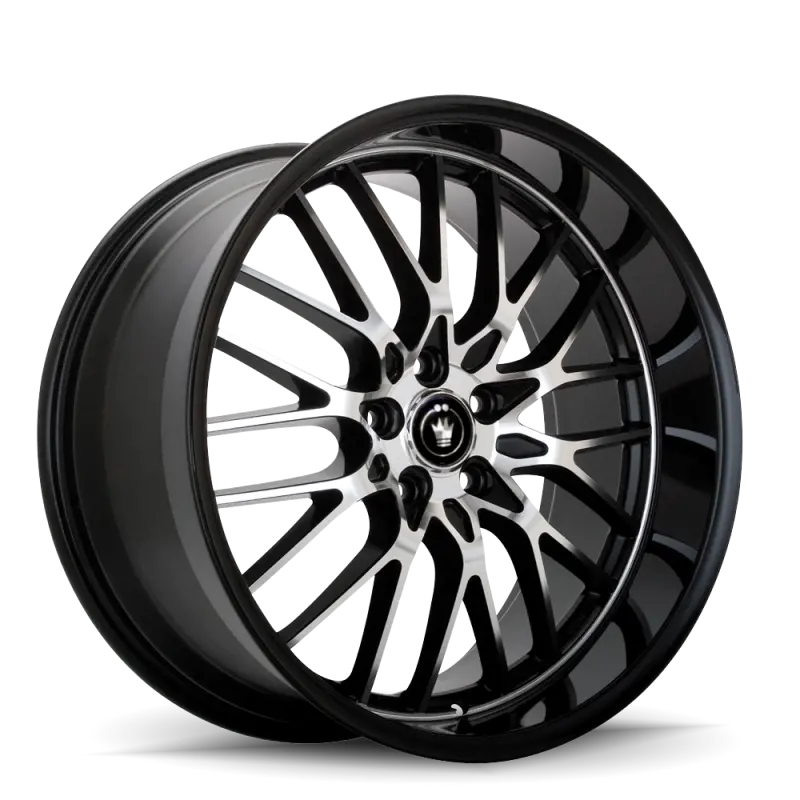 Konig Lace 16X7 10X100/114.3 Et40 Black/Machine Spoke 1