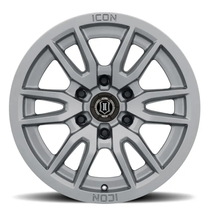 Icon Vector 6 17X8.5 6X5.5 0Mm Offset 4.75In Bs 106.1Mm Bore Titanium Wheel 2