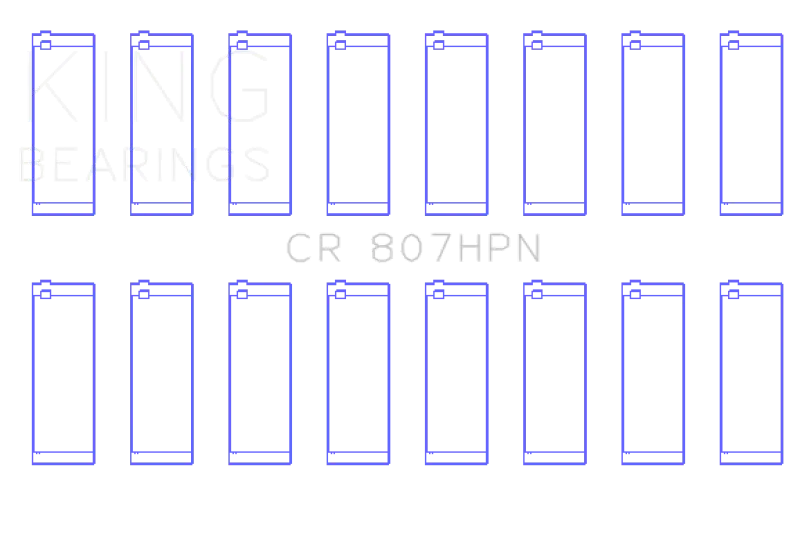 King Chevy Ls1 / Ls6 / Ls3 (Size Std) Performance Rod Bearing Set 1