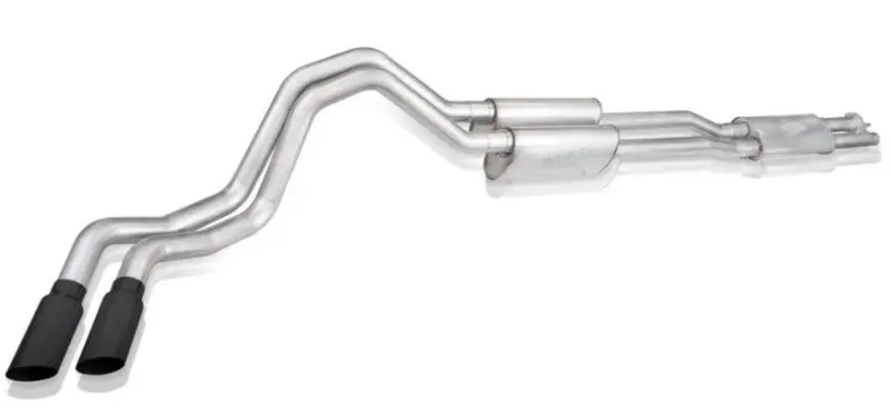 Stainless Works 20-21 Ford F-250/F-350 7.3L 304Ss Legend Catback W/ 4In Matte Black Tips 1