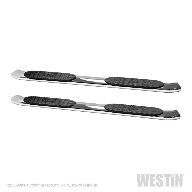 Westin 19-20 Ram 1500 Crew Cab Pro Traxx 5 Oval Nerf Step Bars - Stainless Steel 1