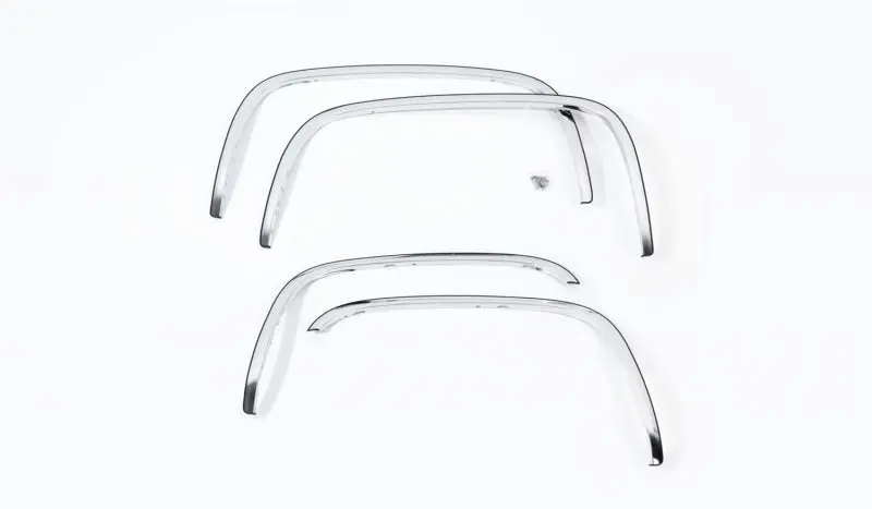 Putco 17-20 Ford Superduty W/O Factory Flares - 2In Wide Stainless Steel Fender Trim 1