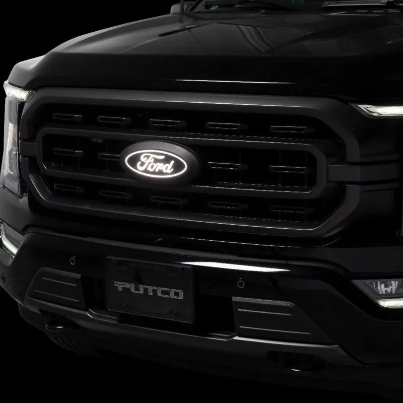 Putco 23-24 Ford Super Duty Front Luminix Ford Led Grille Emblems 1