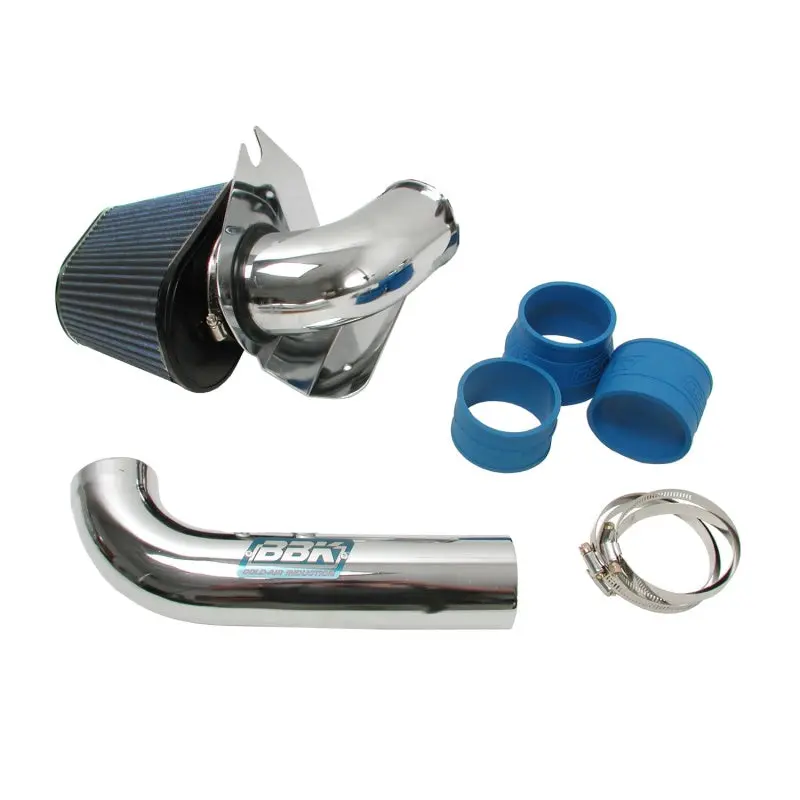 Bbk 86-93 Mustang 5.0 Cold Air Intake Kit - Fenderwell Style - Chrome Finish 1