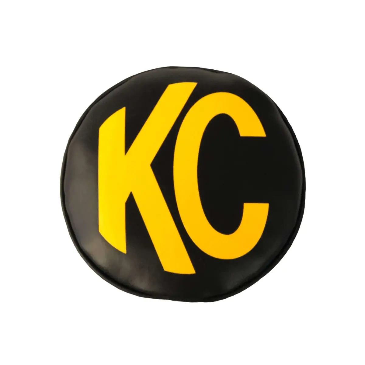 6" Light Cover - Soft Vinyl - Black / Yellow Kc Logo 1