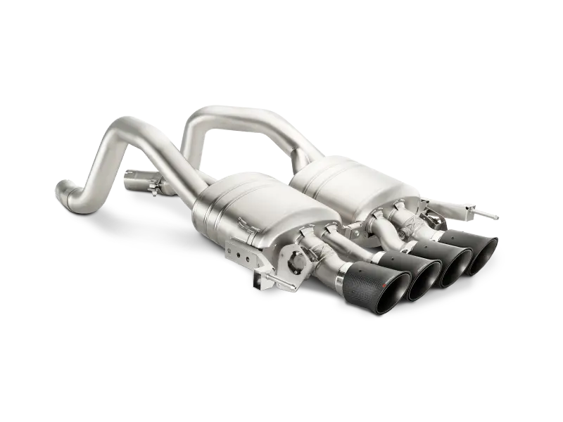 Akrapovic 2015-19 Chevrolet Corvette Z06 (C7) Titanium Rear Section Exhaust W/ Carbon Tips 1