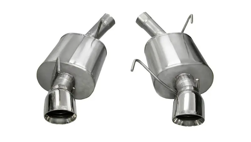 Corsa 05-10 Ford Mustang Shelby Gt500 5.4L V8 Polished Sport Axle-Back Exhaust 1