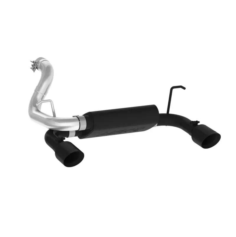 Mbrp 2018+ Jeep Wrangler (Jl) 3.6L V6 Dual Rear Exit Axle Back Blk Exhaust System 2