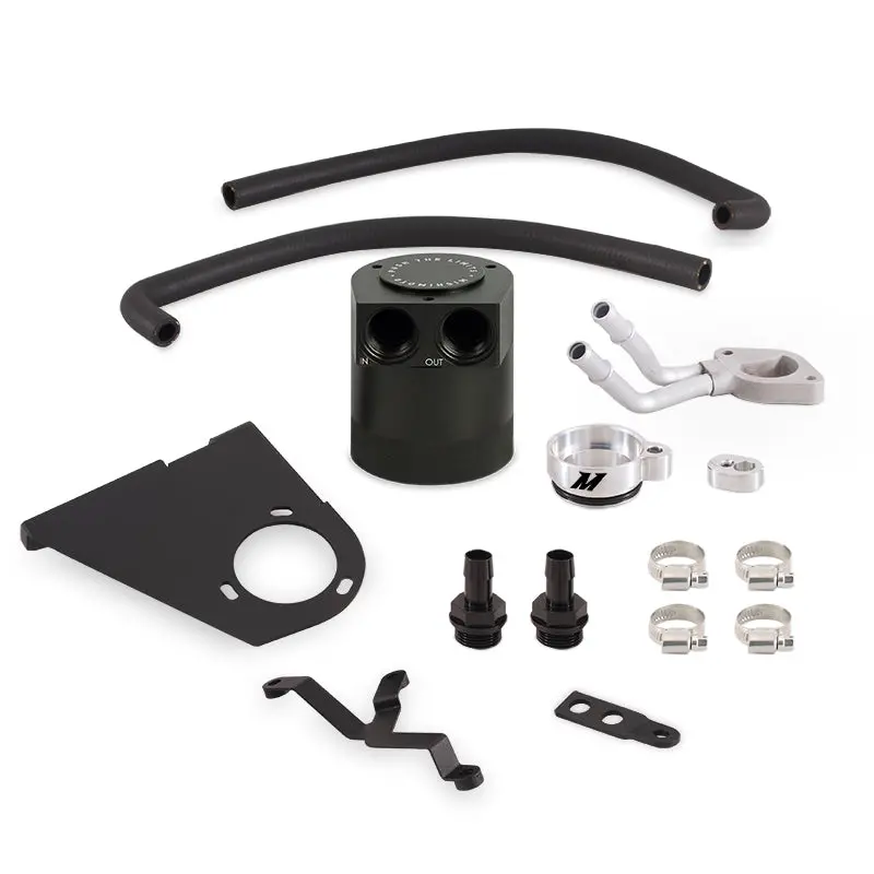 Mishimoto 2017+ Ford 6.7L Powerstroke Baffled Oil Catch Can Kit 1
