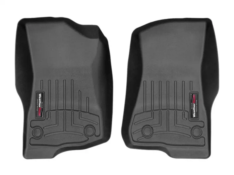 Weathertech 2018+ Jeep Wrangler Unlimited Front Floorliner - Black 1