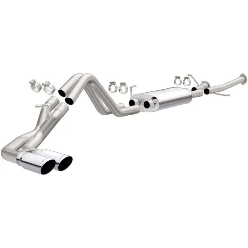 Magnaflow 14 Toyota Tundra V8 4.6L/5.7L Stainless C/B Exhaust Dual Same Side Pass. Rear Tire 2