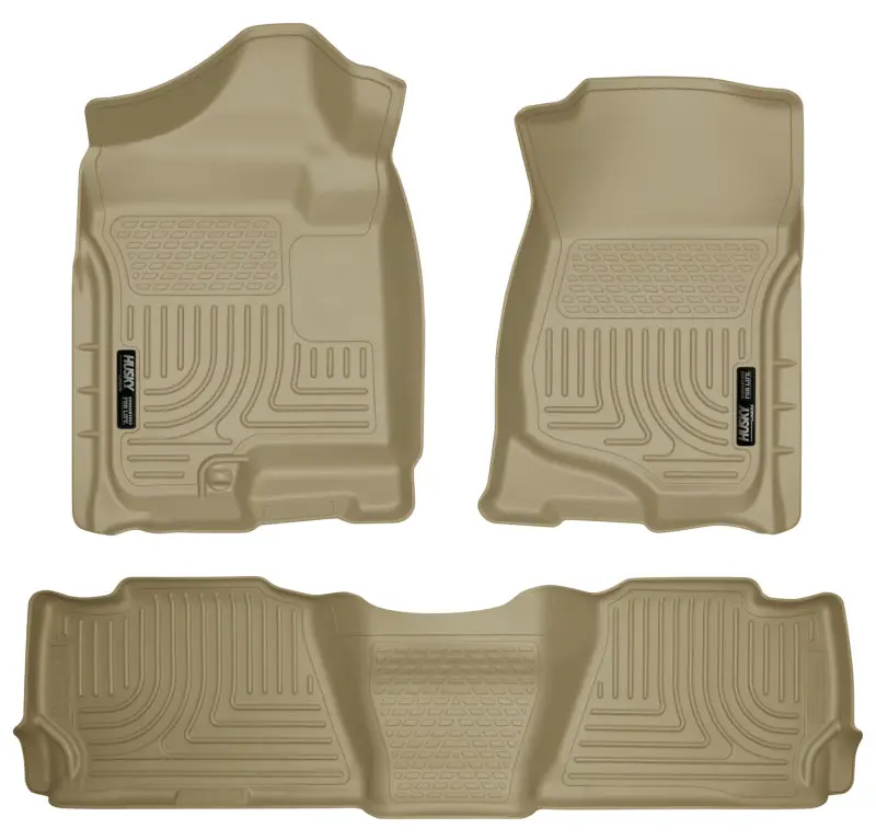 Husky Liners 07-13 Gm Escalade/Suburban/Yukon Weatherbeater Tan Front & 2Nd Seat Floor Liners 2