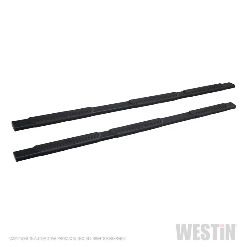 Westin 2019 Chevrolet Silverado/Sierra 1500 Crew Cab (5.5Ft) R5 Modular Nerf Step Bars - Black 1