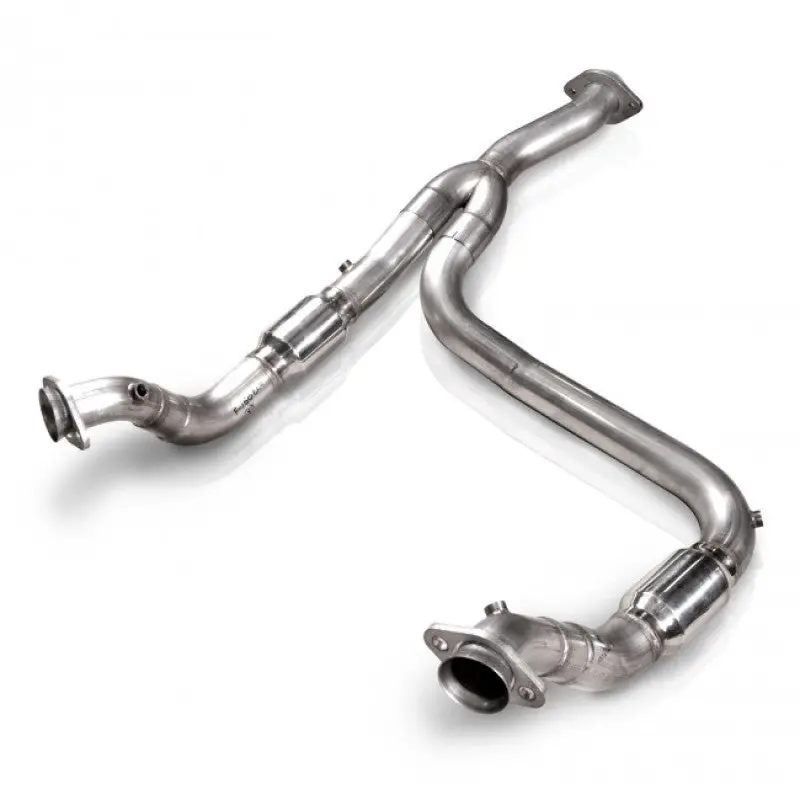 Stainless Works 2011-14 F-150 3.5L 3In Downpipe High-Flow Cats Y-Pipe Factory Connection 1