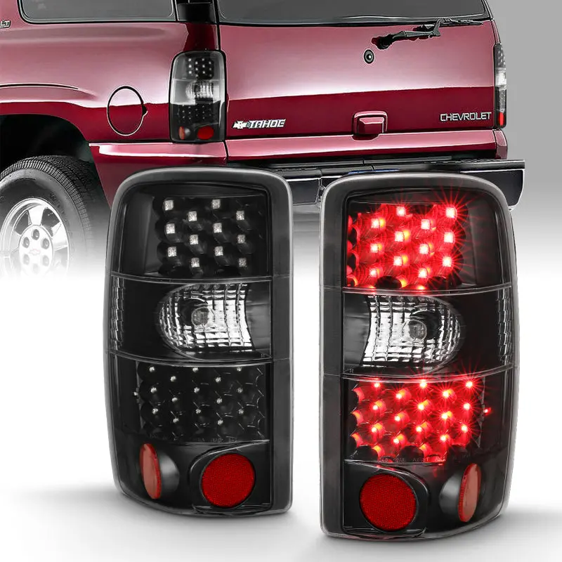 Anzo 2000-2006 Chevrolet Tahoe Led Taillights Black/Clear 1